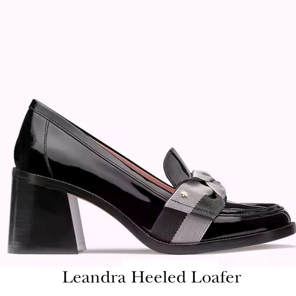 Kate Spade Black Heeled Loafer